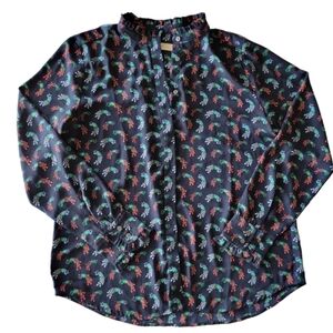 Loft Peacock Paisley Blouse